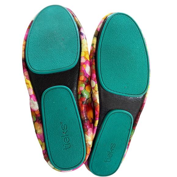 Tieks by Gavrieli Aquarella Pink & Orange Watercolor Floral Ballet Flat - Picture 7 of 8